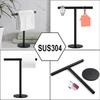 Household Towel Rack Countertop Vertical Floor To Floor Towel Rod Bathroom Toilet Tissue Racks Kitchen Holder T-shaped Rag Shelf