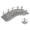 Mini Holzbogenbrücke 1:12 Puppenhaus Bogenbrücke Miniatur Landschaftsgestaltungsornamente mit Geländern