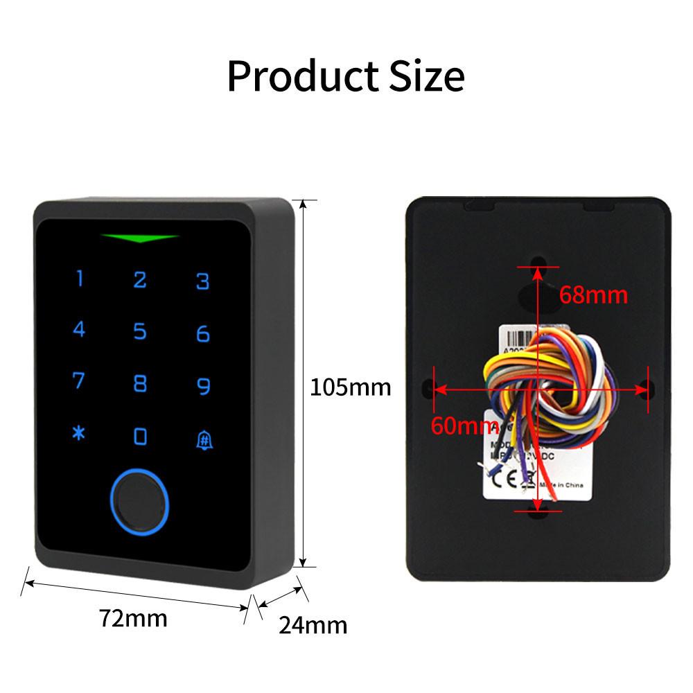 WIFI RFID Access Control System Fingerprint Gate Opener Smart Home Security Digital Electronic Magnetic Door Lock Kit