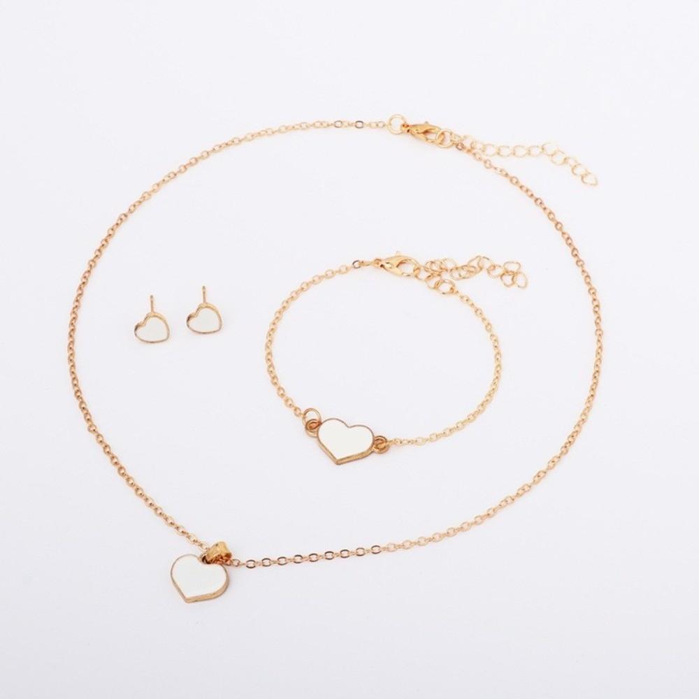 Elegance Style Butterfly Jewelry Set Dripping Oil French Bracelets Earrings Set Daily Wear Style A