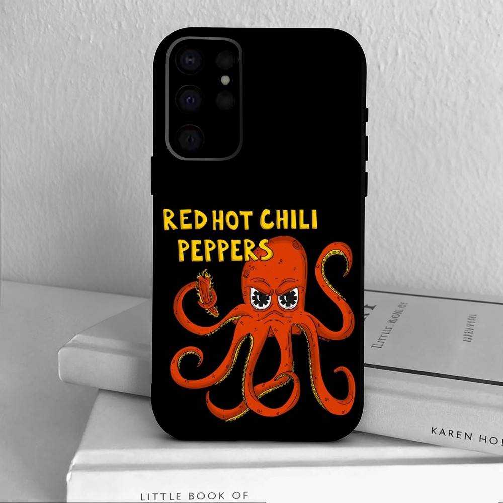 U-Unforgettable Red Hot Chili P-Peppers Bnd Phone Case For Samsung S25,S24,S21,S22,S23,S30,Ultra,S20,Plus,Others Soft Black Case