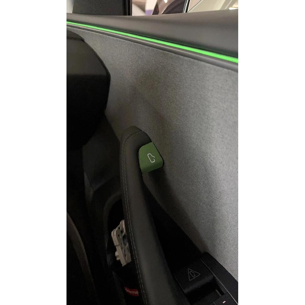 Italian Premium Suede For Tesla Model Y 2025 Juniper Model 3 Highland 2024 Door Switch Patch Trim Cover Interior Car Accessories