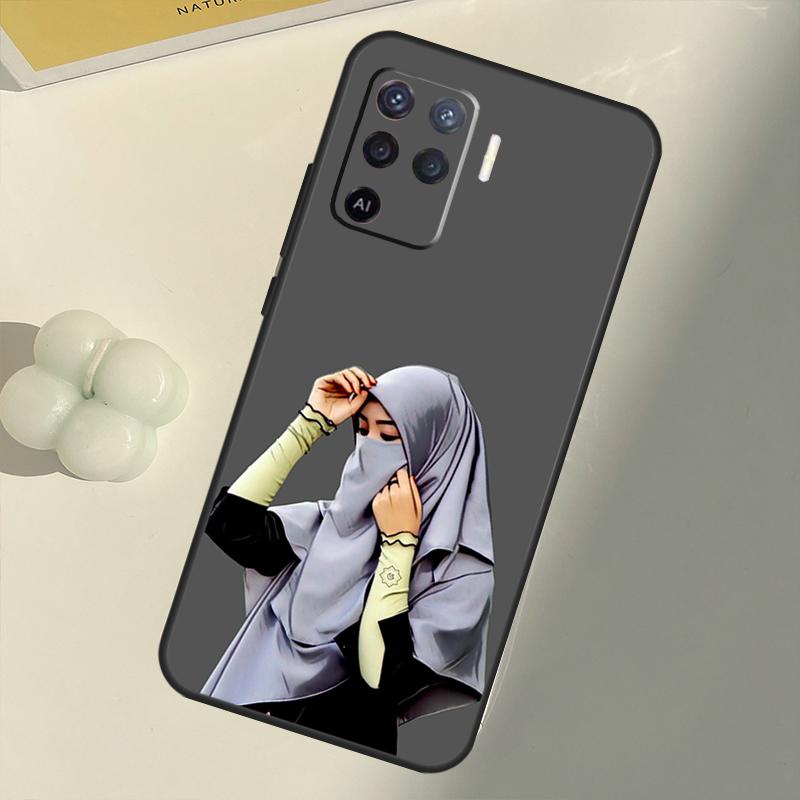 

Мусульманська ісламська арабська дівчина з хіджабом для OPPO Find X3 Lite X5 Pro A5 A9 A31 A53 S A83 A91 A93 A54 A74 A94 A15 A16 A52 A72 Чохол OPPO A94 4G