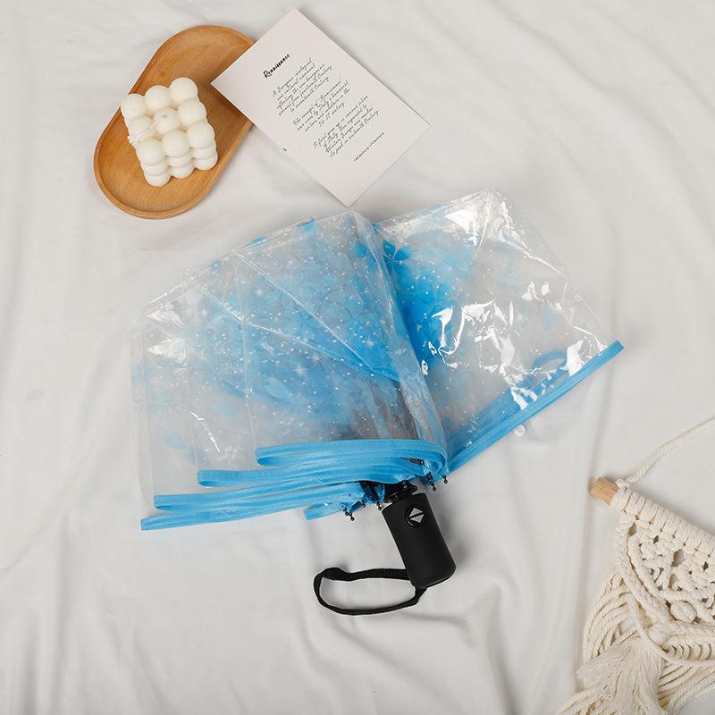 Transparent Clear Umbrella 3 Fold Umbrella