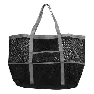 Shoulder Beach Bag Nylon Foldable Handbag Beach Shoulder Bag Multifunctional Mesh Beach Tote Bag for Traveling Camping