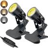 3-Color Dimming 5W LED Clip Spotlight for Exhibitions, Weddings, Ads, and Desktops