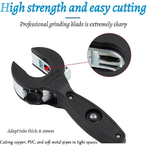Ratcheting Tubing Cutter, Copper Pipe Cutter, 2 in 1 Tube Cutter, 2 in 1 Close Quarters Tube Compact Cutter, Ratcheting Pvc Cutter, Tubing Cutter