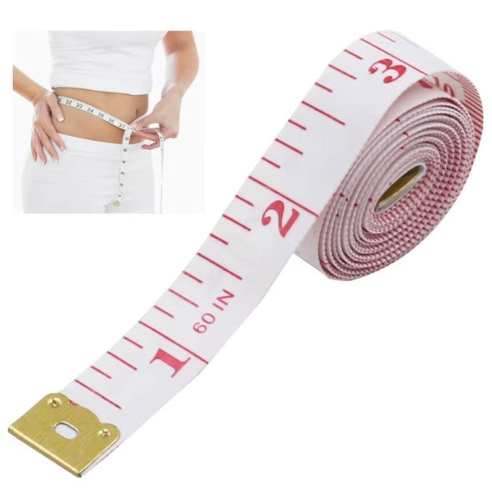 Durable 60in Soft Tape Measures Double Scale Body Measuring Ruler Mini Clothes Tailor Ruler Portable Flat Ruler