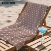 Mocha Blush Hearts Compact Travel Beach Towel Super Absorbent Sand Resistant, Microfiber for Swimming Camping Yoga