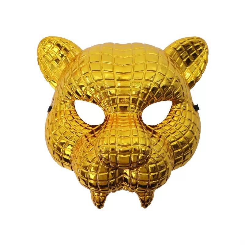 Măști aurii de animale, costume și accesorii pentru petreceri de Halloween și carnaval