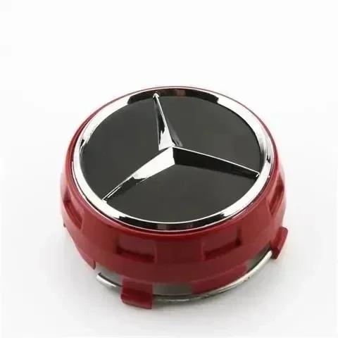 WXMDP1 C200 E200 For Mercedes Benz 4pcs/set 75MM Car Wheel Center Covers Hub Caps Auto Refit Accessories For Mercedes Benz A E C G R S