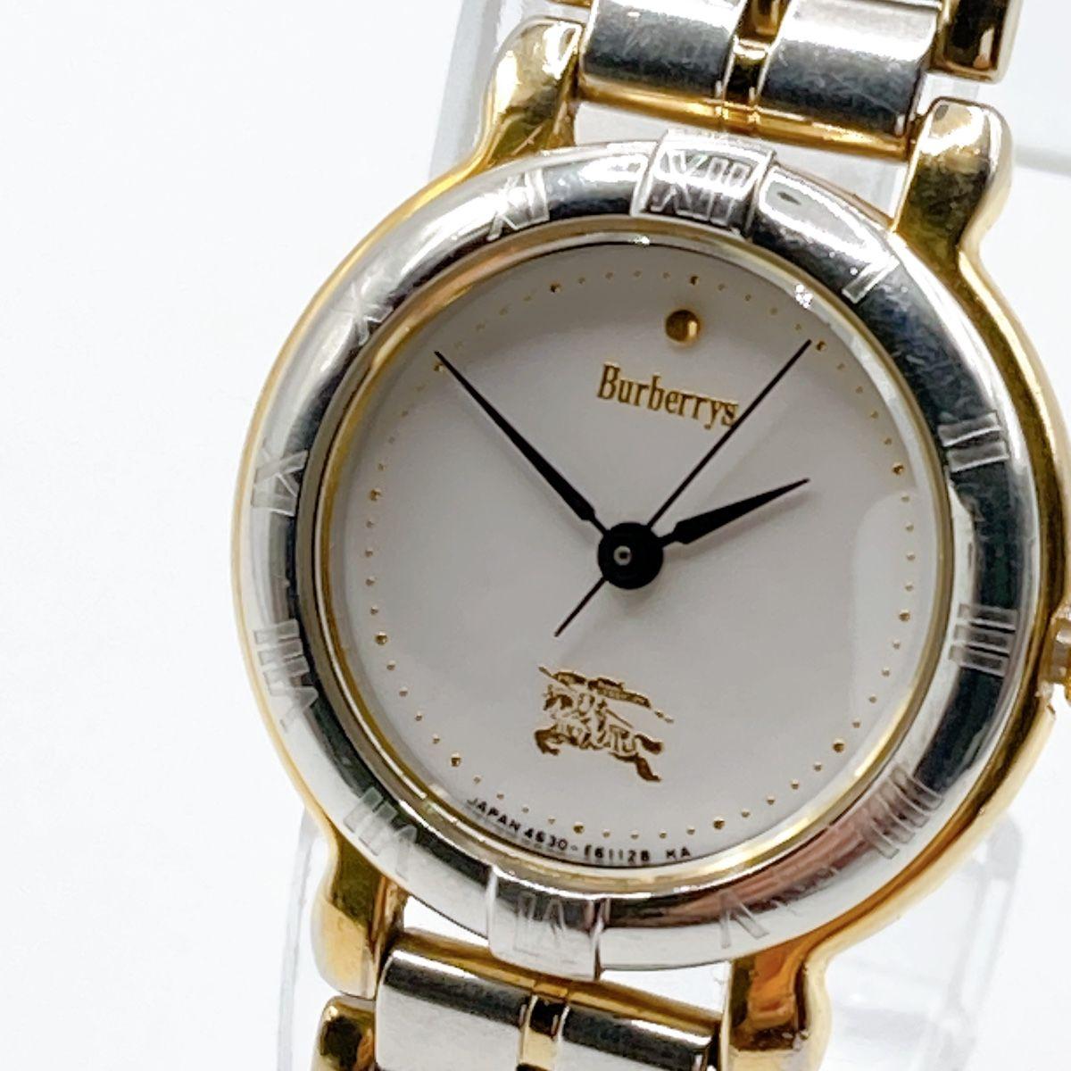 Used 388 Burberrys Burberry ladies watch quartz battery replaced combination