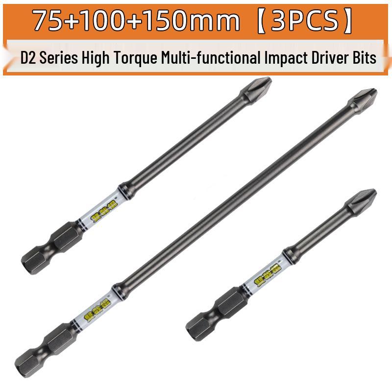 Nunchucks D2 Series Magnetic Alloy Steel Phillips Drill Bit - High Hardness & Impact Resistant