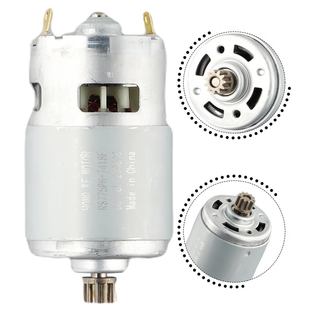 Brand New High Quality DC Motor 11 Tooth For Reciprocating Saw Metal Reciprocating Saw Motor Sliver 1 Pc 5000-10000r/min