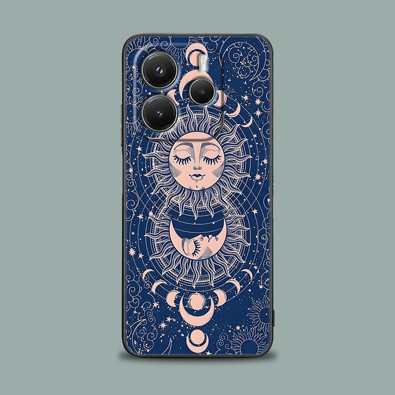Handyhülle für Xiaomi Redmi 15C 14C 12C 13C Redmi Note 15 14 13 12 11 10 Pro Plus 12S Hülle Sonne Mond Tarotkarte Astrologie Magie