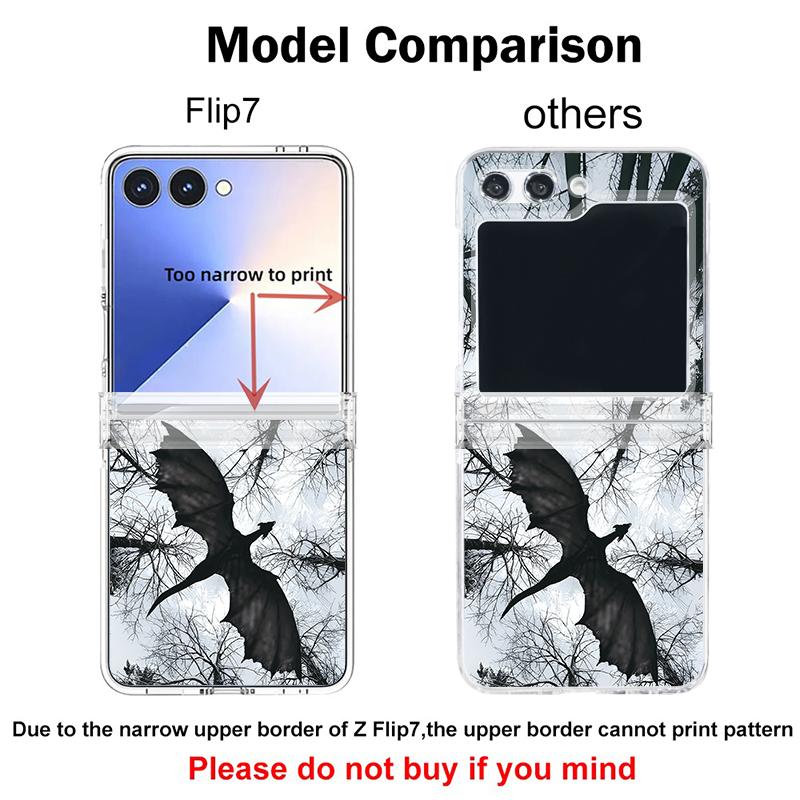 Anime Beach Scenery Case For Samsung Z Flip 8 7 6 5 4 Magnetic For Magsafe Clear PC Hard Folding Phone Cover For Galaxy Z Flip8 Flip7 Flip6