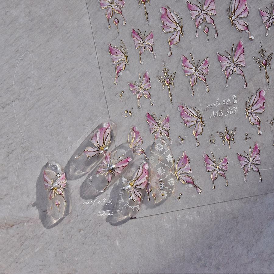 Jelly Butterfly Nail Art Sticker DIY Herstellung kreativer dekorativer Aufkleber