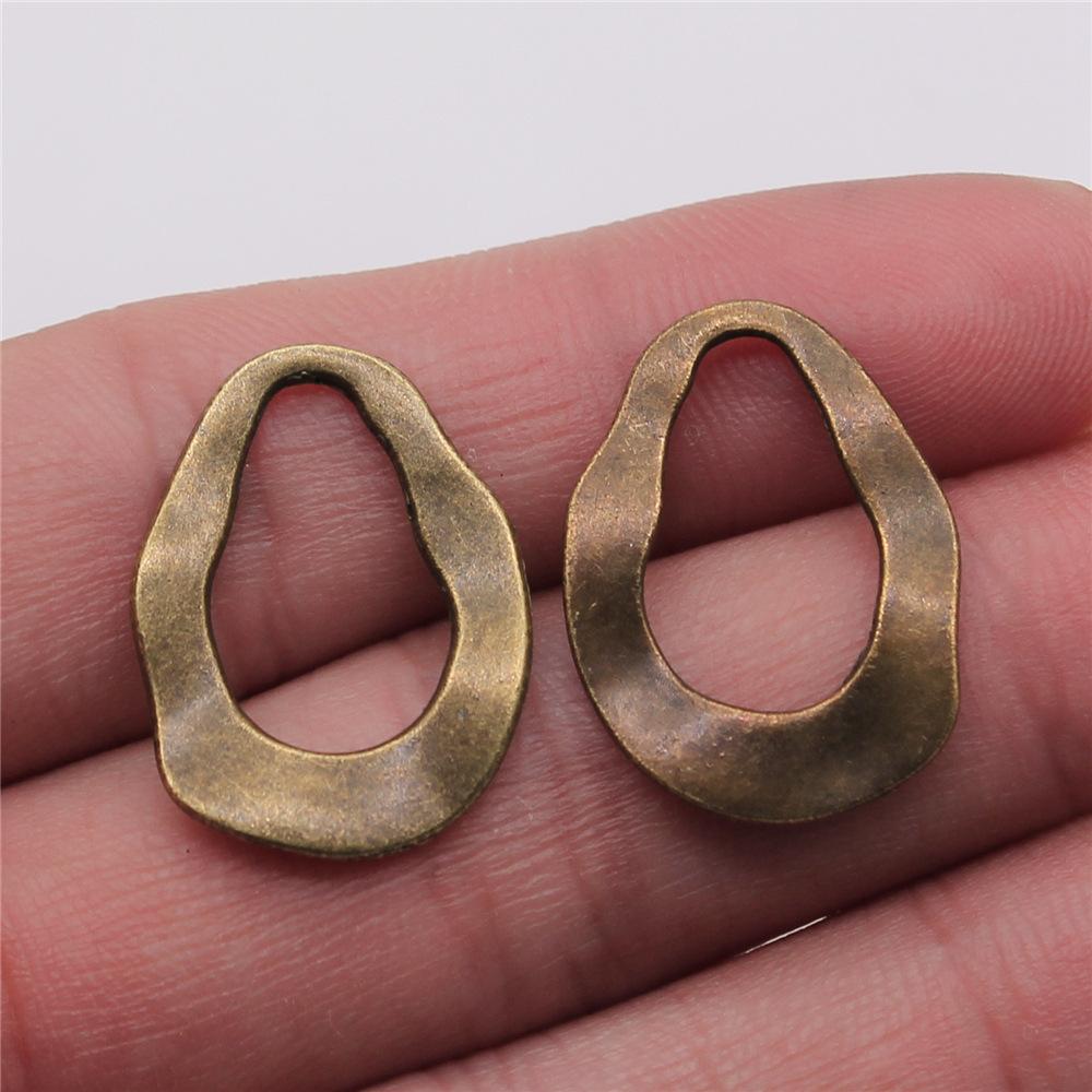 10pcs Vintage Water Droplets Charms For Earring Making DIY Earring Making Findings Accessories Earring Parts