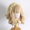 Original Multi-color Lamp Shadow Lolita Headband Small Ribbon Lace Bow Silk Satin Ballet Headband Hair Accessories for Women