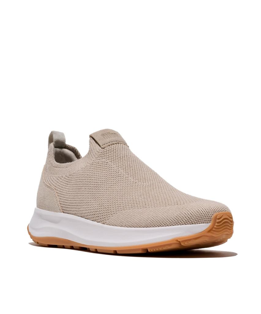 Fitflop Men'S F-Mode Flow Knit Slip-On Trainers - Pale Grey (Ft61K1N052)
