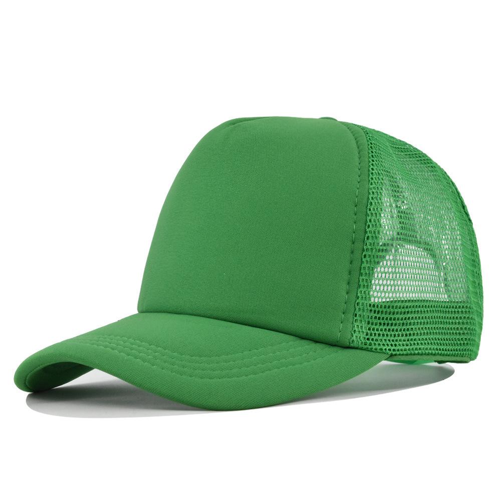Fashion Desgin Solid Color Sponge Baseball Cap Net Cap Curved Brim Hat Sun Hat Light Mesh Sun Cap Outdoor Women Men