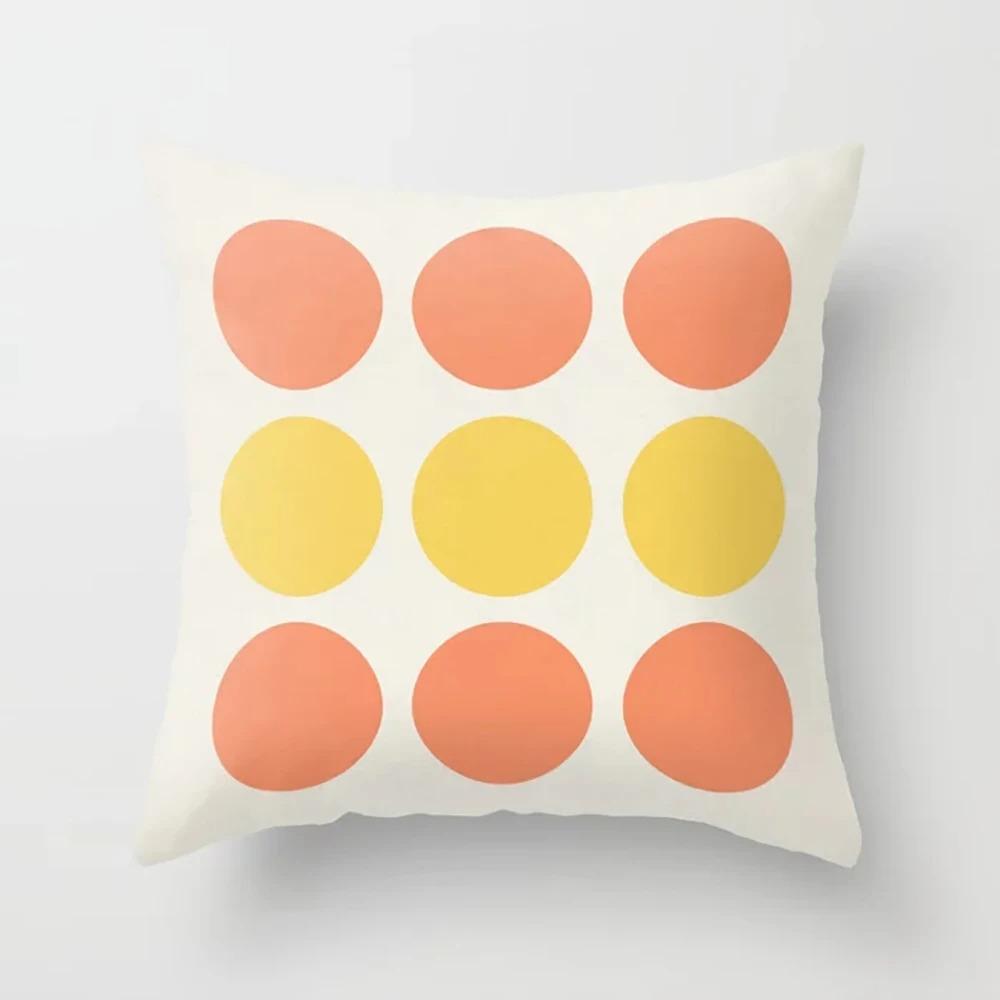 Decorative Pillowcase with Colorful Geometric Print, Desk Ornaments, Pillowcase for the Home, Living Room