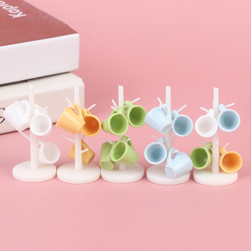Mobili da Bar per Sala da Pranzo Con Bambola Casa delle Bambole Bicchieri da Vino Rastrelliera di Plastica Supporto Portabottiglie