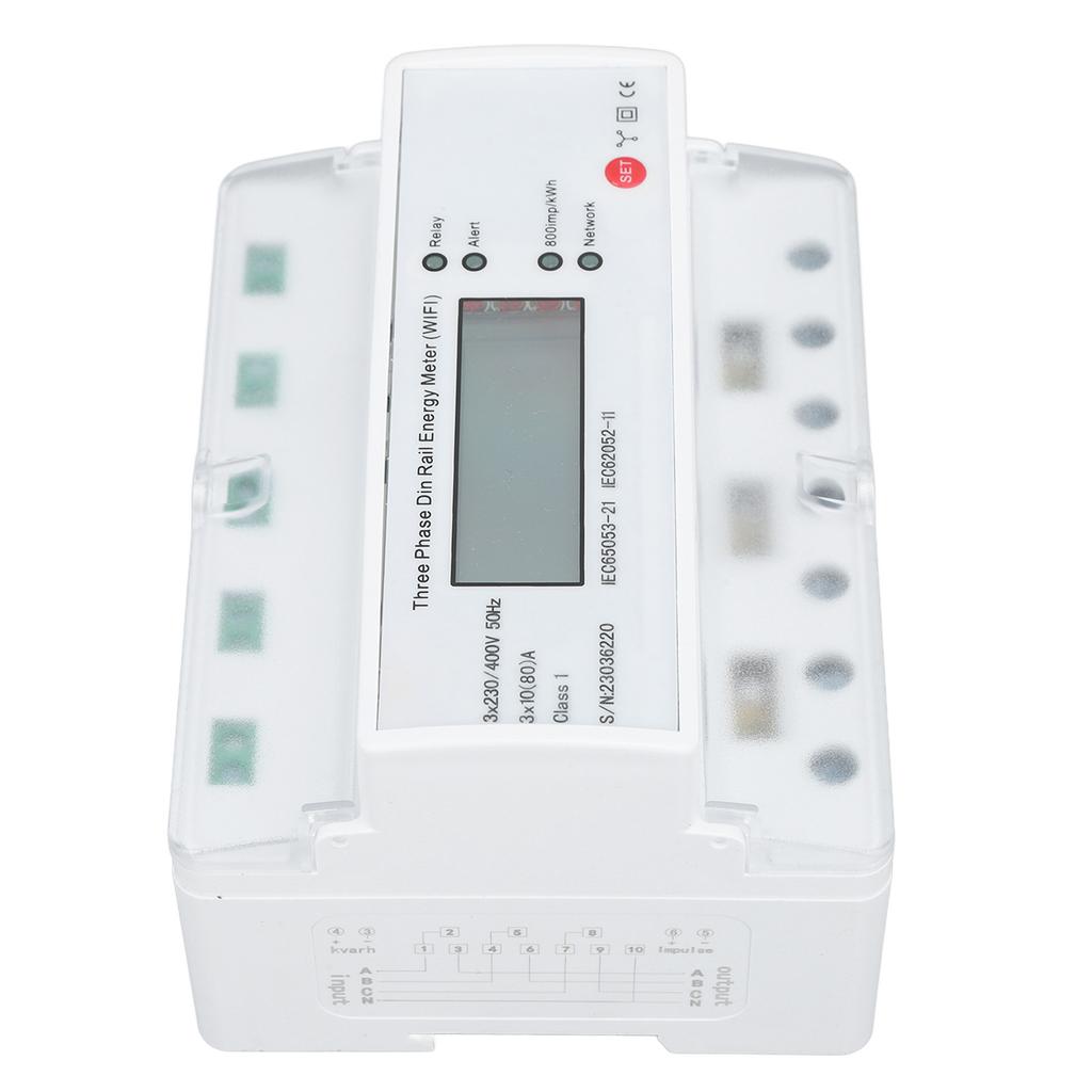Smart Electricity Meter 3 Phase 4 Wire 4G Rail Type Multifunctional Energy Meter for Tuya App