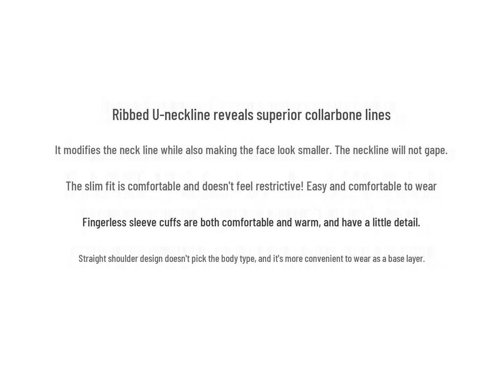 YUZHAOLIN Women's Square Neck Long Sleeve Knit Top