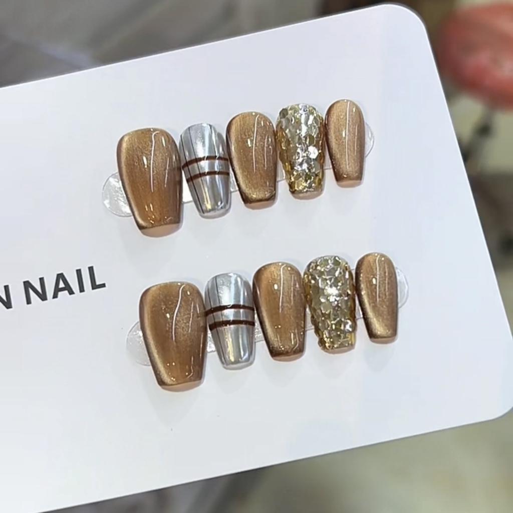 Pure Hand-made Phototherapy Wears Nail-eye Chocolate Biscuits with Finished Products That Can Be Removed Using Nail Art Patches
