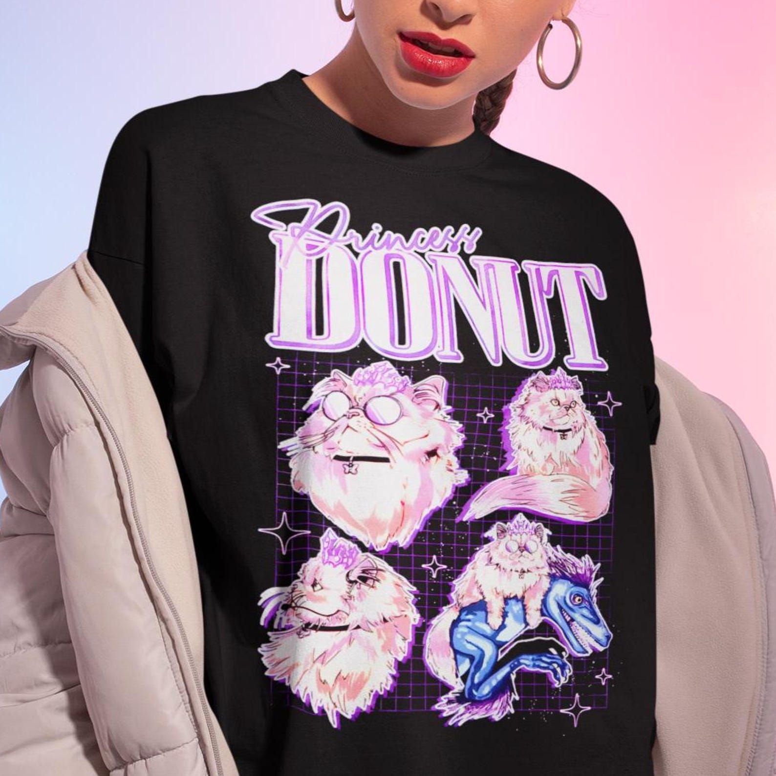 Unisex Princess Donut Shirt - Dungeon Crawler Carl,Goddamnit Donut and Mongo,Fantasy Bookish 2XL