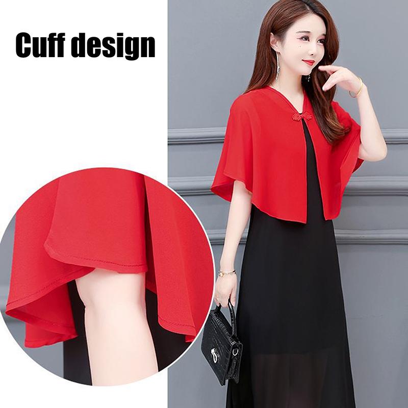 Chiffon Short Outer Wear Sunscreen Shawl Women Sun Clothing Summer Spring Sun Protection Cloak Lace Thin Jacket