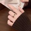 Retro Simple Oil Drop Love Splicing Open Ring Lower Index Finger Ring Personalized Jewelry Women