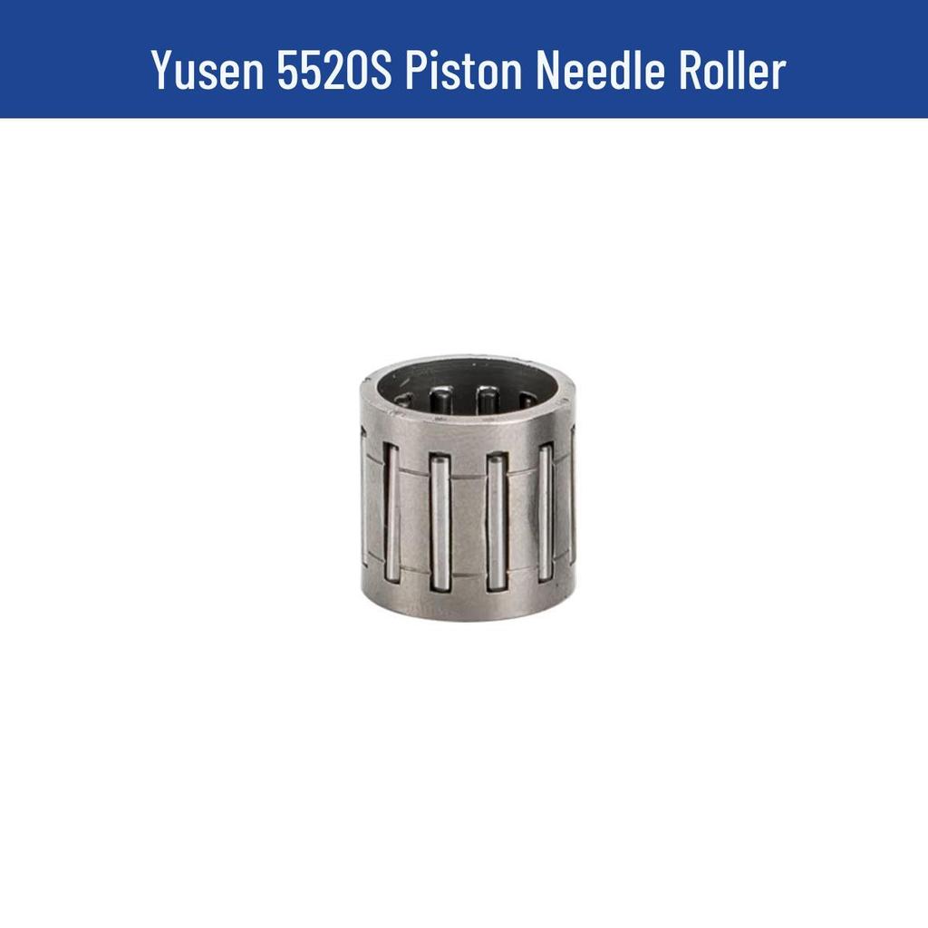 Yusen Chainsaw 5520 Parts: Cylinder, Carburetor, Clutch, Drive Disc, Pull Starter, Ignition Coil, Air Filter.