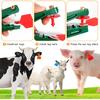 Blank Cattle Ear Tags - 100PCS Plastic Livestock Ear Tags Farm Animal Tags ID Tags Red Yellow Green Blue Orange Ear Tagger Cattle Ear Tags for Cow