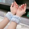 Plush Flannel Absorbent Wristbands & Splash-Proof Headband Set