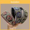 Ethnic Style Wide Hair Clip With Nonslip Embroidery For Female Fashion