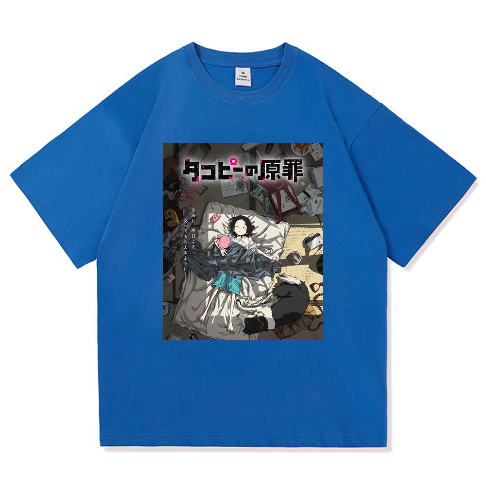 Kawaii Takopi T Shirt 2025 Anime Takopi’s Original Sin Retro Men/women Clothing Vintage Harajuku High Quality Cotton Tshirts
