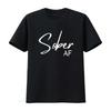 Women S Sober AF We Do Recover Recovery Anniversary T Shirt Vintage Washed Soft Stylish Versatile Homme Streetwear Casual