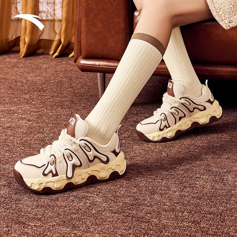 

Anta Women s Milkshake Daddy Casual Sport Shoes 37.5 (US Women s 6.5)