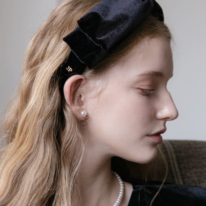 Jean Paul Clarisse Velvet Big Ribbon Hairband JP-22-184HB