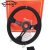 13.5inch 335mm Racing Steering Wheel Suede Deep Dish Car Sports