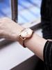 EUTOUR Magnetic Wristwatch with Ball Bearing Design, Unisex Quartz Watch for Men and Women, Minimalist Casual Design, Waterproof, 40mm, Rose Gold Dial