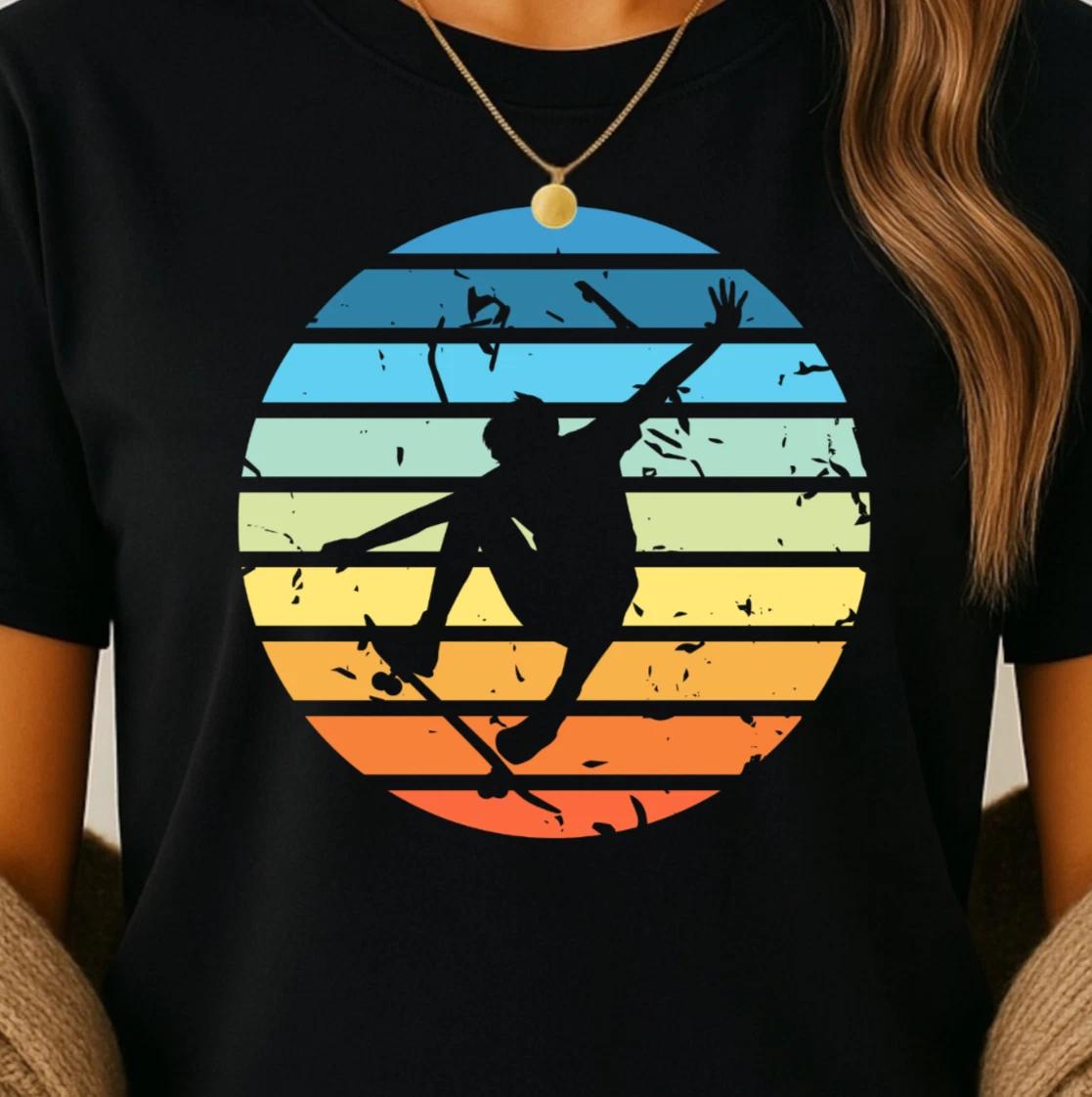 Skateboarder T-Shirt, Skate Board Graphic Tee, Skate Apparel, Skateboard Shirt 4XL
