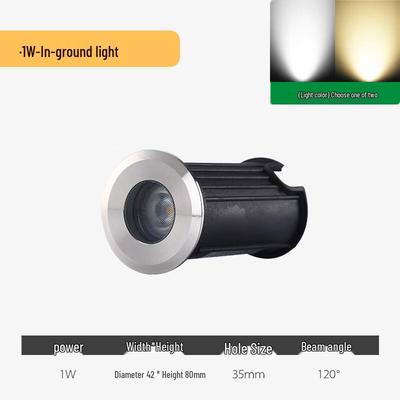 Mini Outdoor flache LED-Bodenleuchte 42 mm
