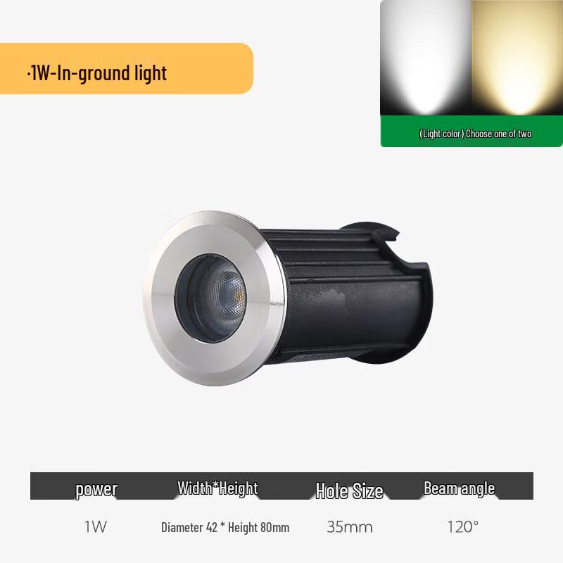 

Mini Outdoor Flat 42mm LED Ground Light