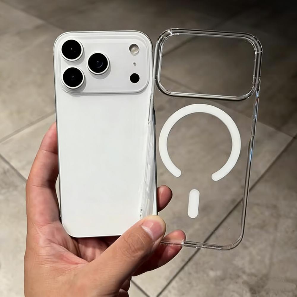 Acrylic Clear Plastic Ultra Thin For Magsafe Case for iPhone 17 Air 16 15 14 Plus 13 12 11 Pro Max Camera Protect Cover