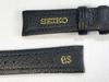 DEN8BW SEIKO Grand Seiko 18mm Leather for and other models Strap, Crocodile, Black, SBGX038/ 9F61-0A30