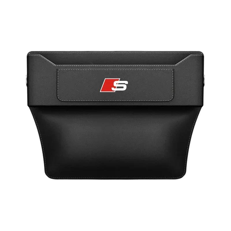 Car Seat Gap Storage Box For Q2 A1 A3 A4 A5 A6 A7 A8 Q3 Q5 Q7 Q8 TTS ABT Storage Bag Organizer Auto Storage Box Accessories