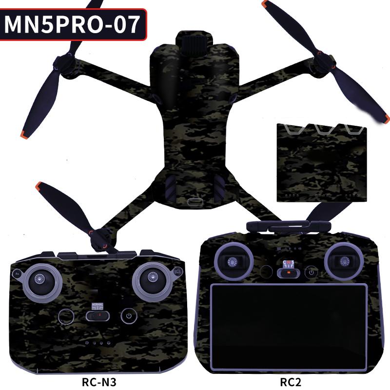 Decorative Sticker Kit for DJI Mini 5 Pro Waterproof Anti-Scratch Skin for Drone, Controller & Battery Manager